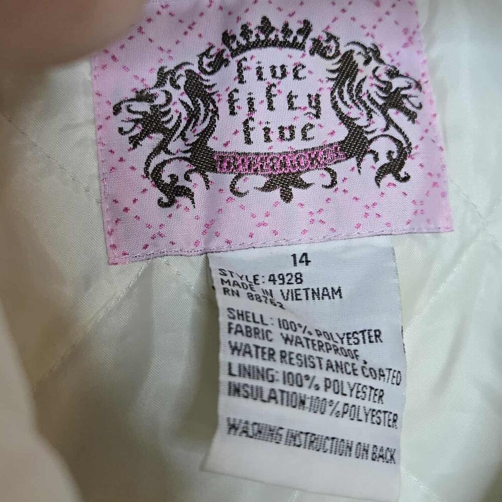 Five Fifty Five Collared Zip Up Ski Jacket Size 14 - image 4